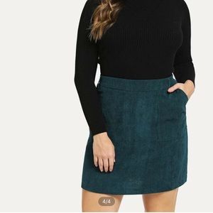 SHEIN Corduroy A-line skirt